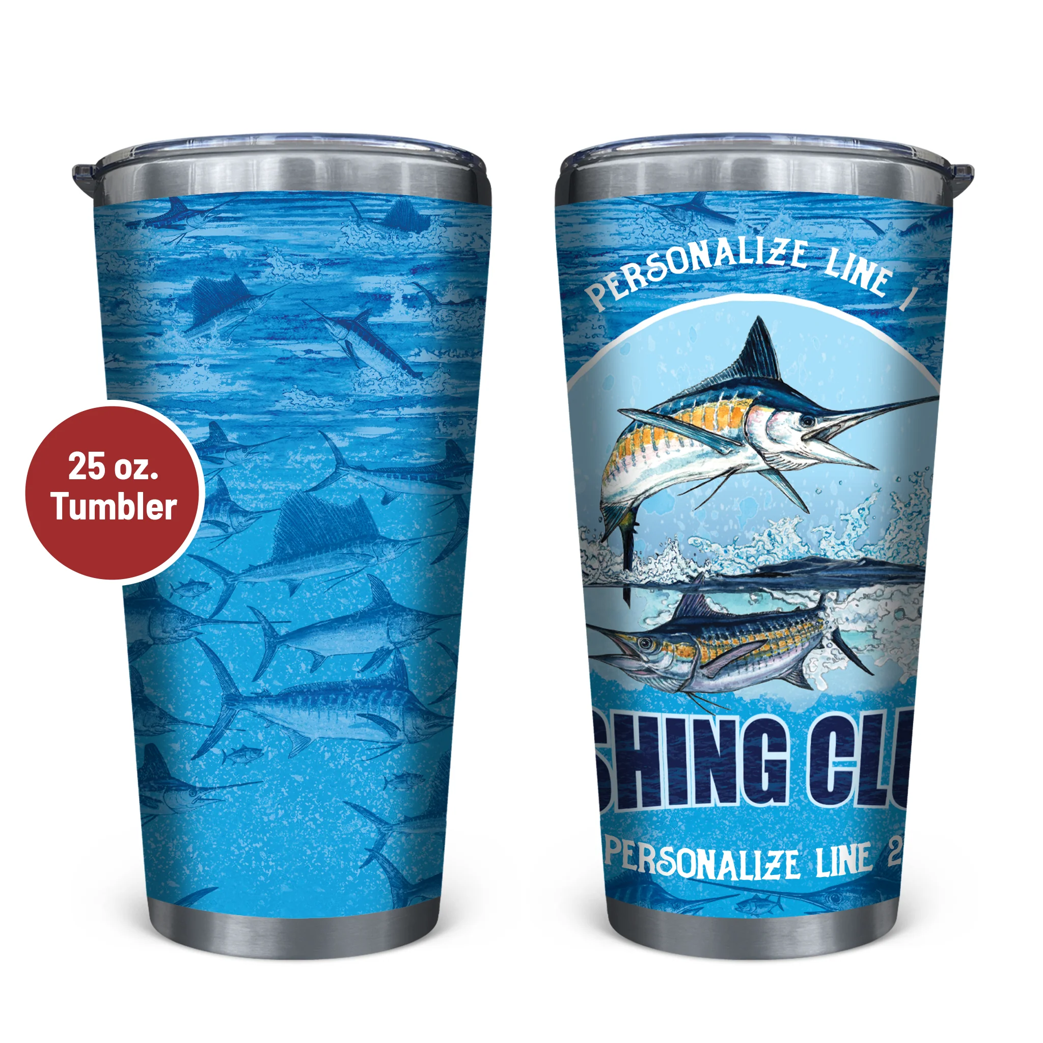 Fishing Club Stainless Steel Drinkware - Image 3