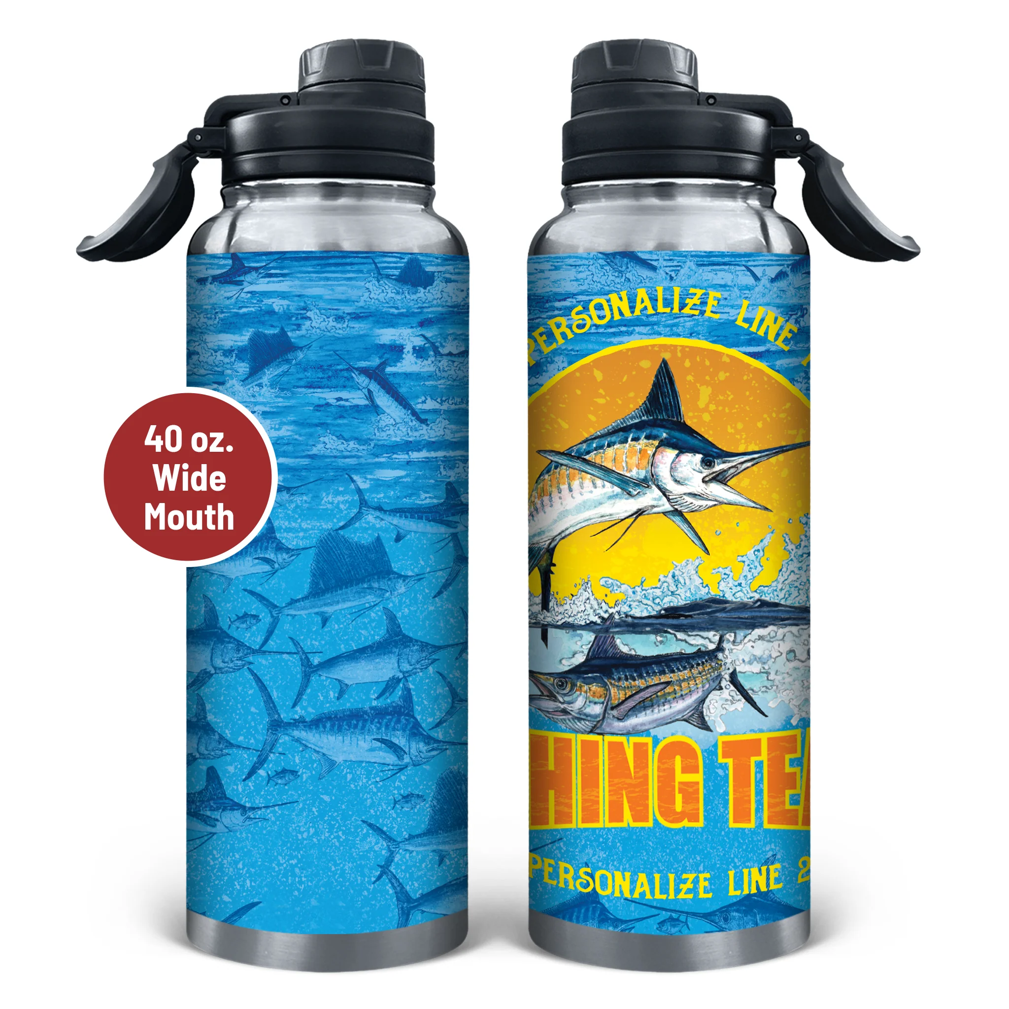 Fishing Team Stainless Steel Drinkware - Image 5