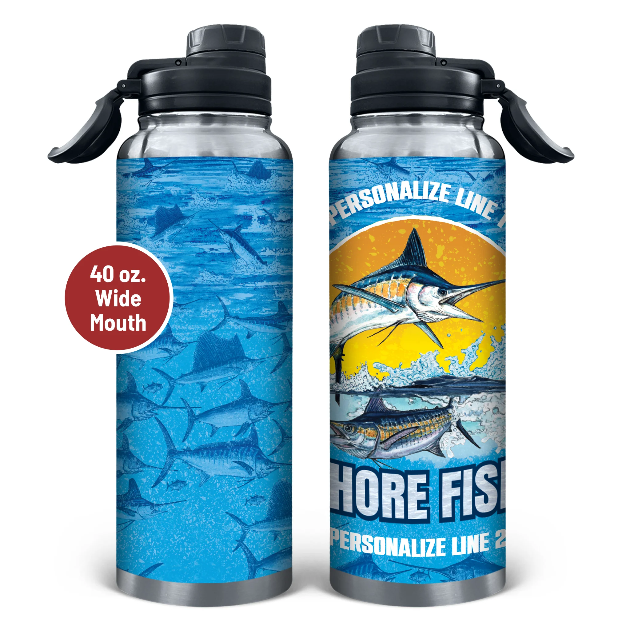 Offshore Fishing Stainless Steel Drinkware - Image 5