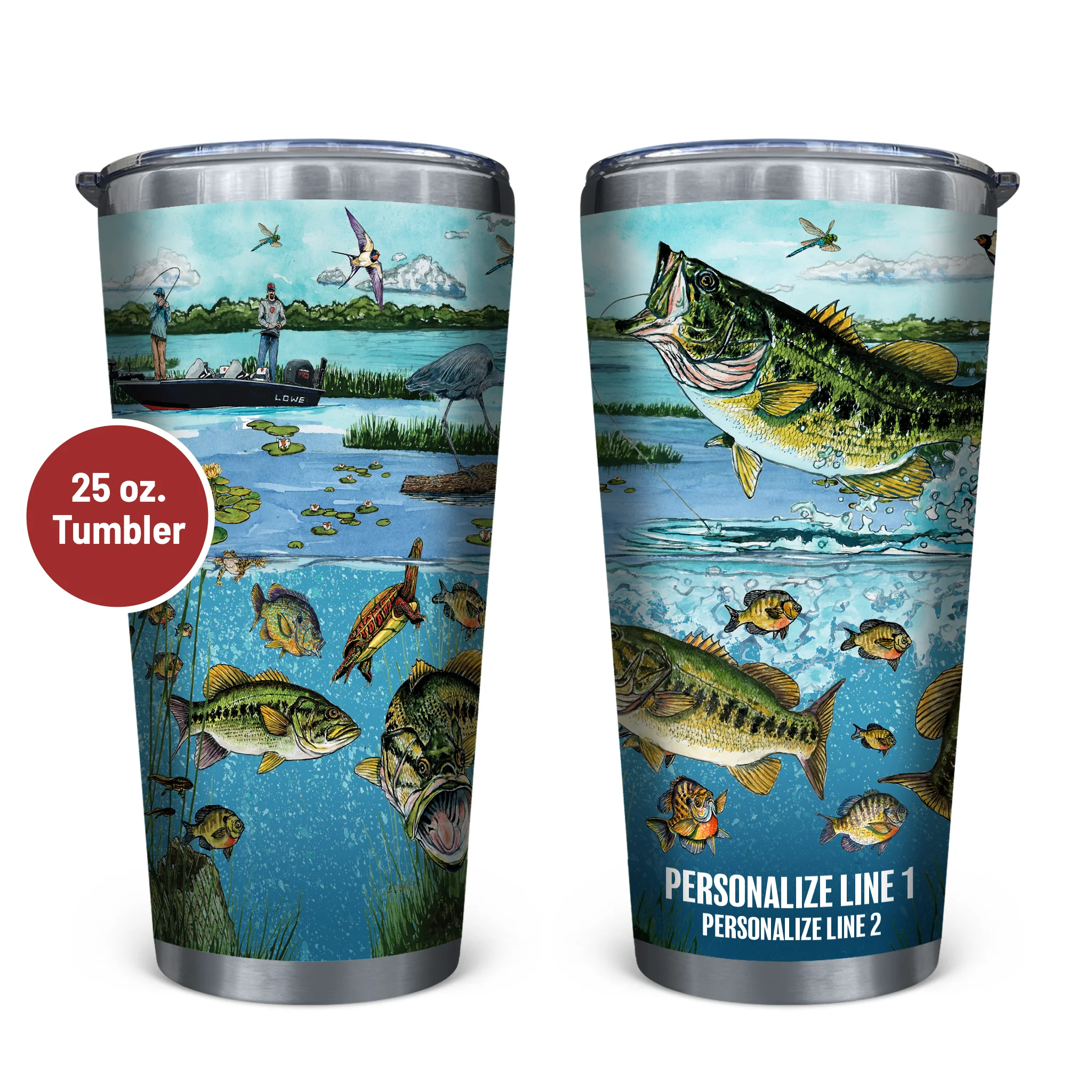 Slammin' 360 - Bass Stainless Steel Drinkware - Image 3