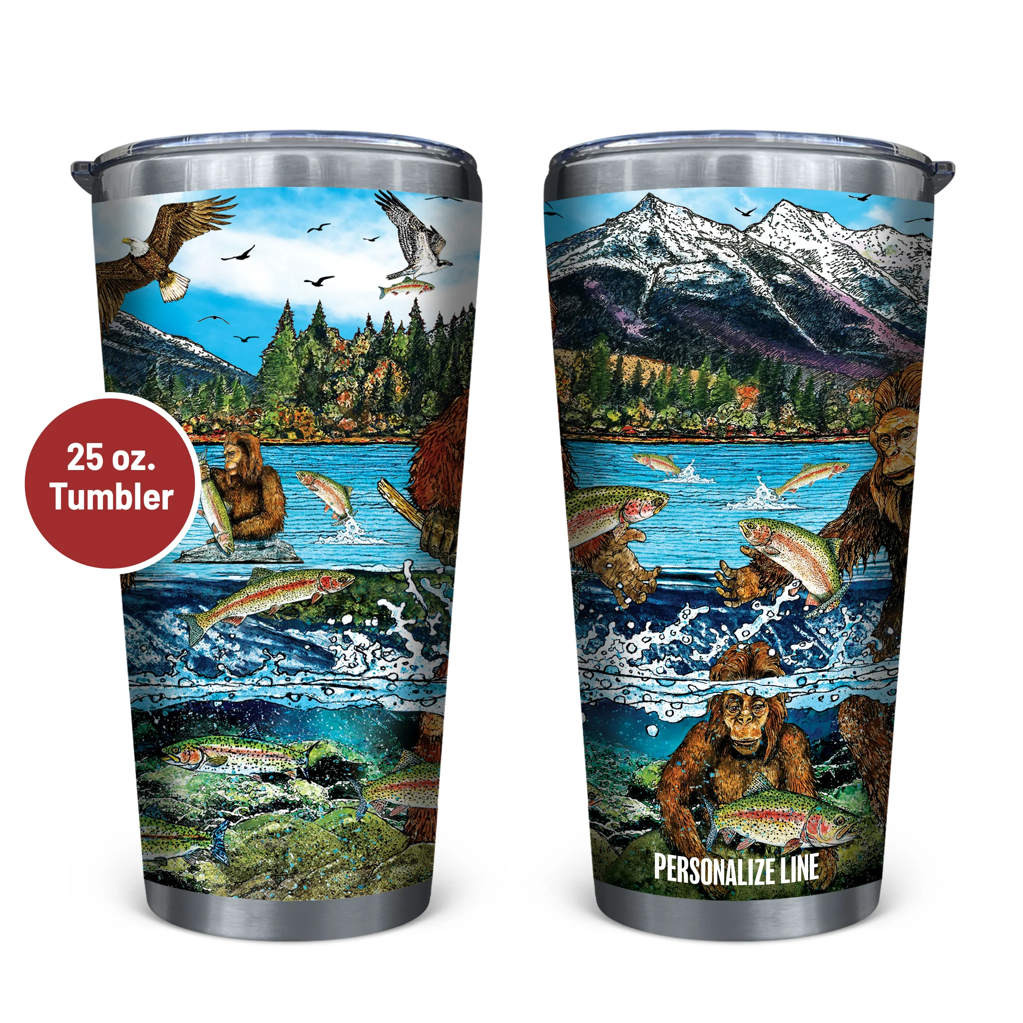 Slammin' 360 - Bigfoot Stainless Steel Drinkware - Image 3
