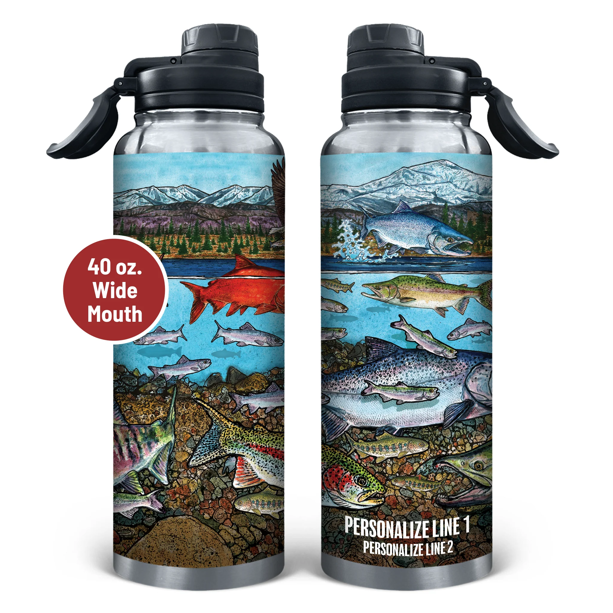 Slammin' 360 - Pacific Salmon Stainless Steel Drinkware - Image 5