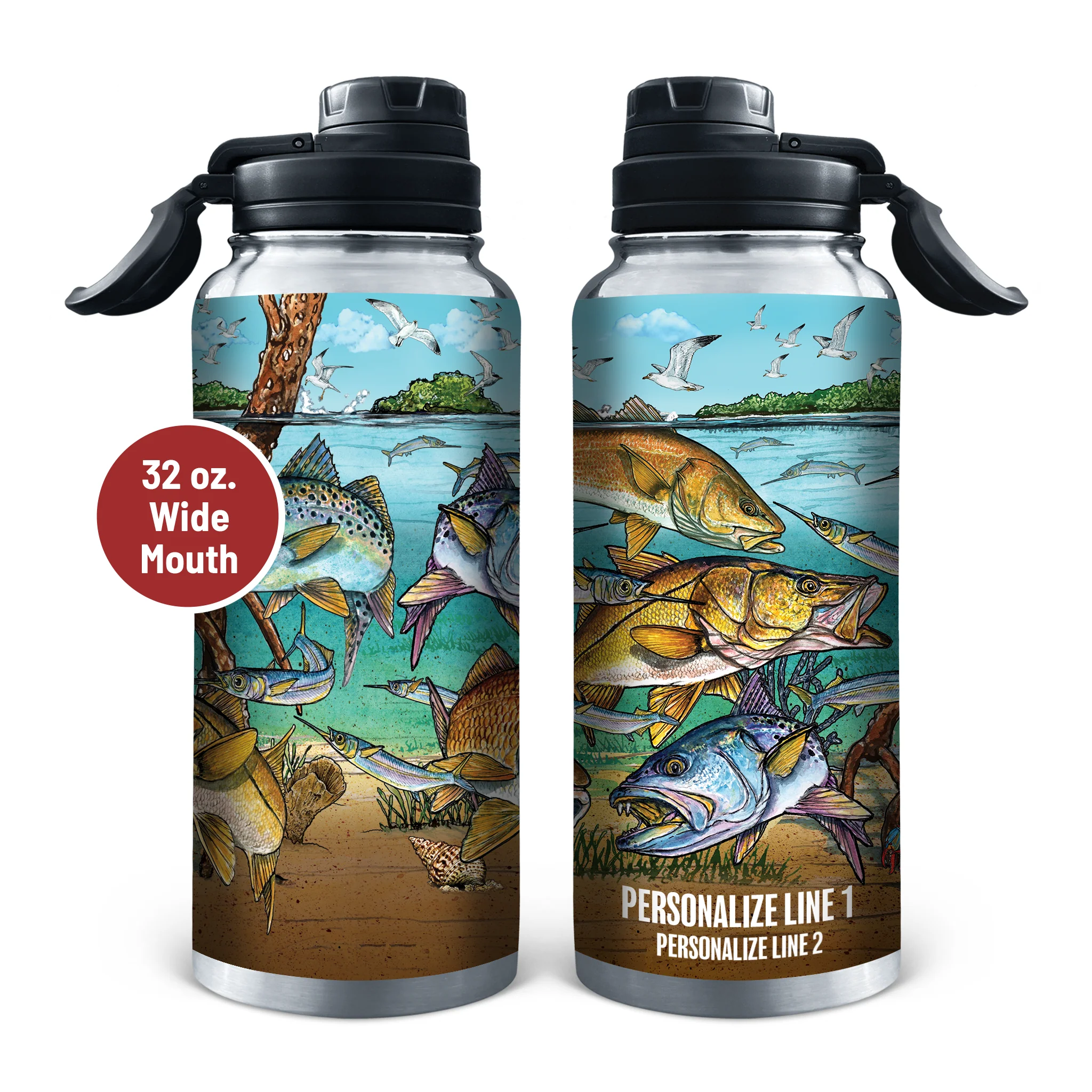 Slammin' 360 - Redfish/Snook Stainless Steel Drinkware - Image 4