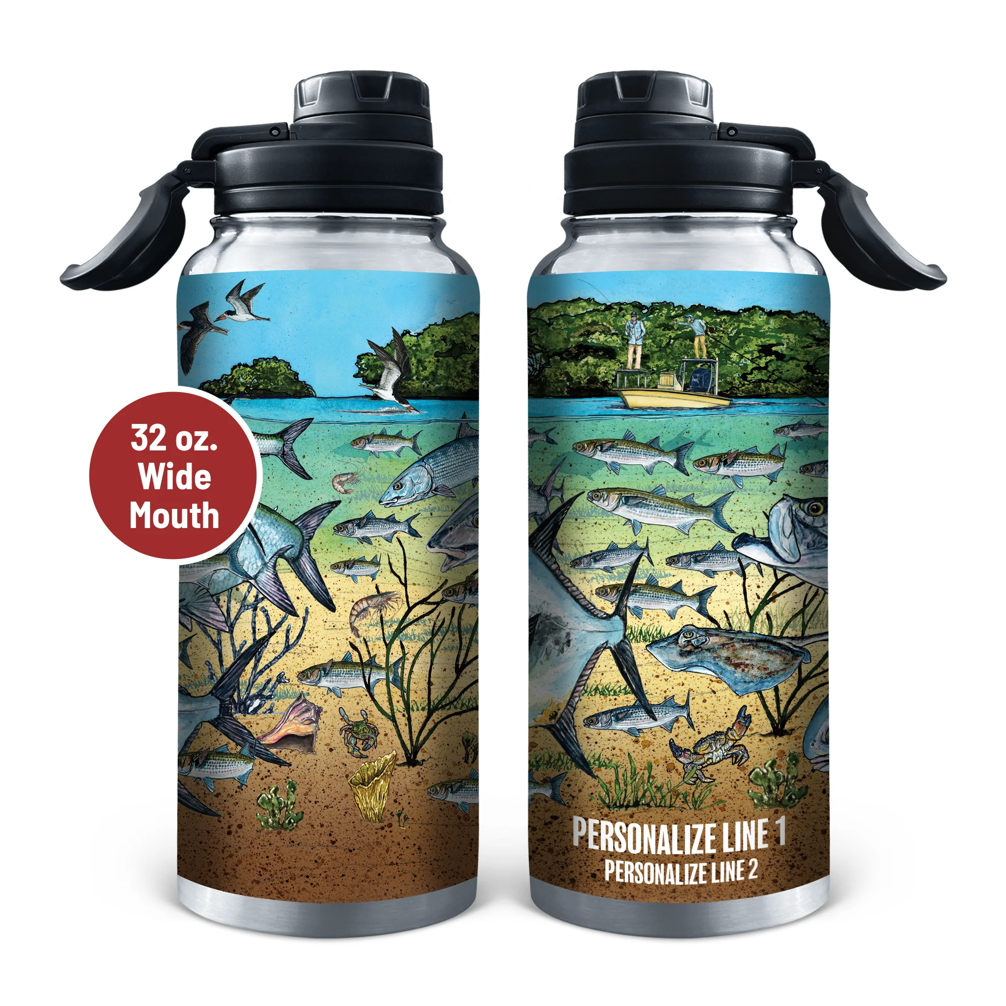 Slammin' 360 - Tarpon/Permit Stainless Steel Drinkware - Image 4