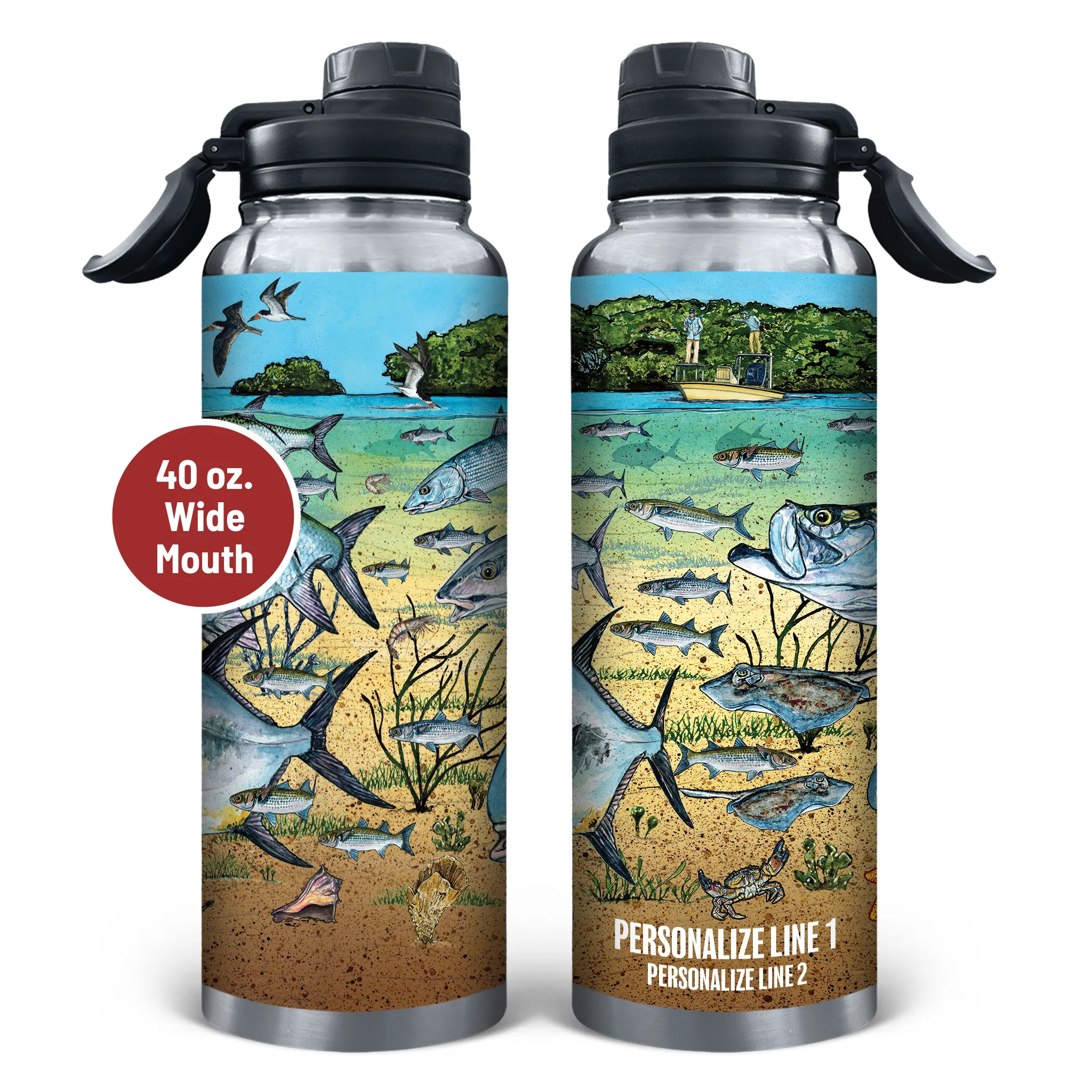 Slammin' 360 - Tarpon/Permit Stainless Steel Drinkware - Image 5