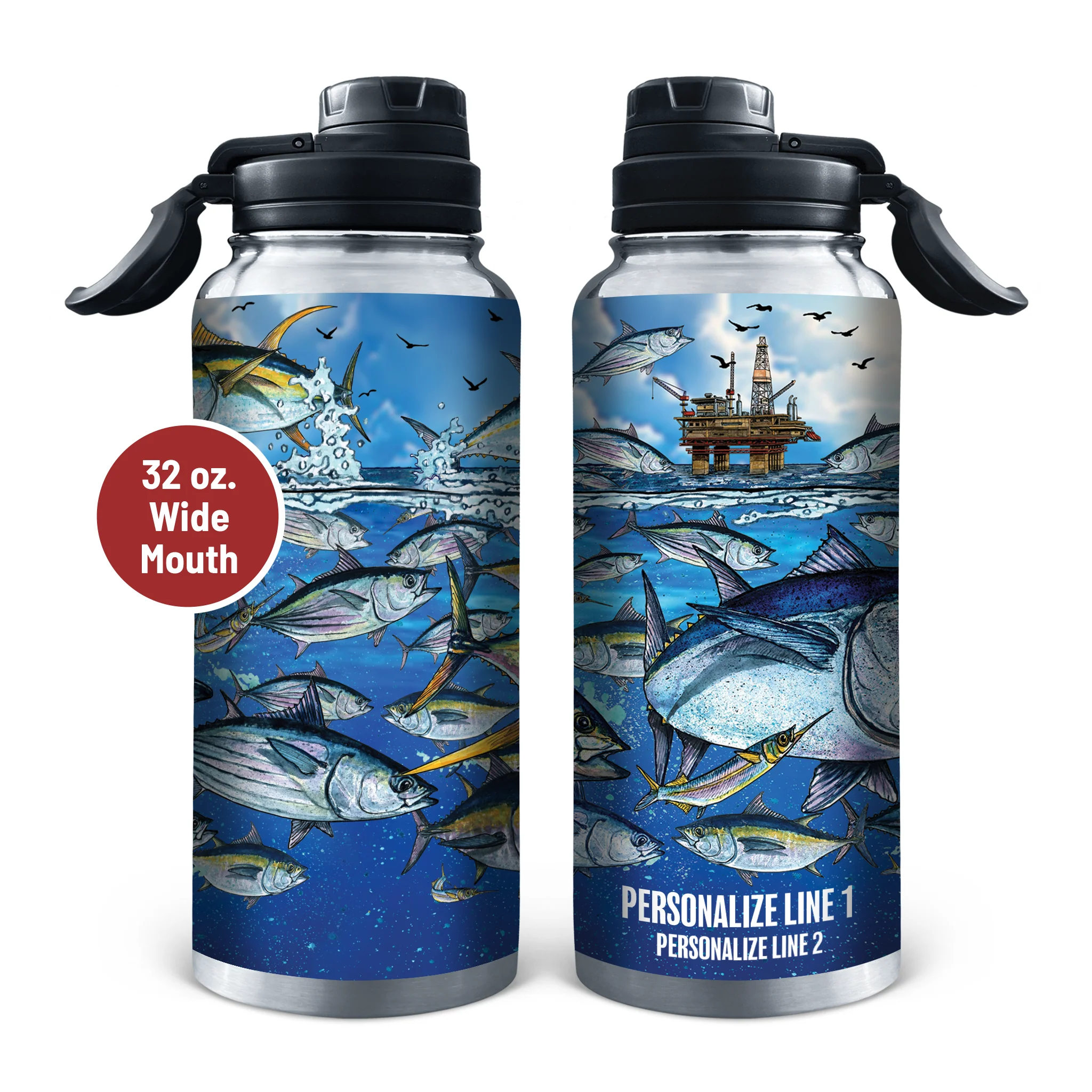 Slammin' 360 - Tuna Stainless Steel Drinkware - Image 4