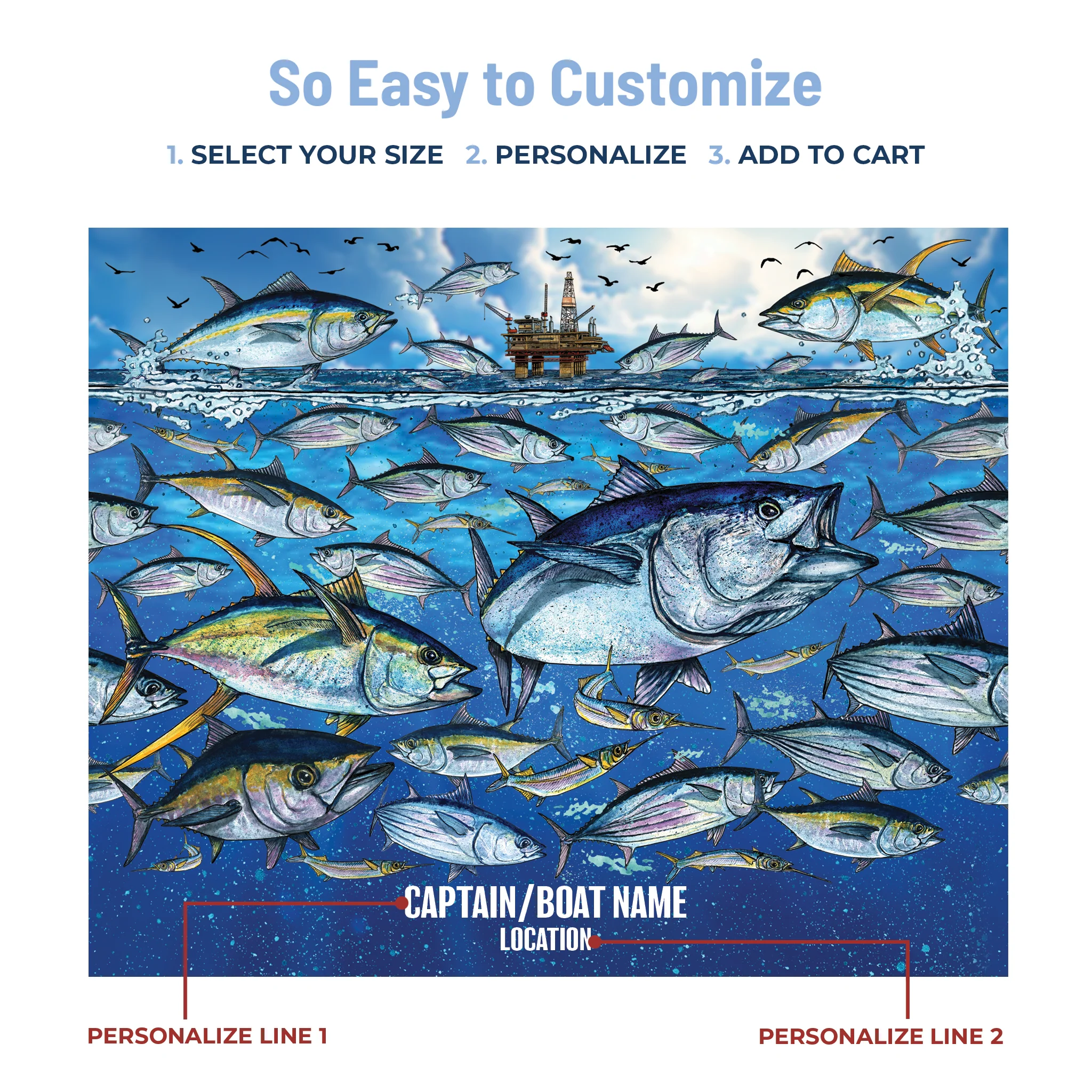 Slammin' 360 - Tuna Stainless Steel Drinkware - Image 6