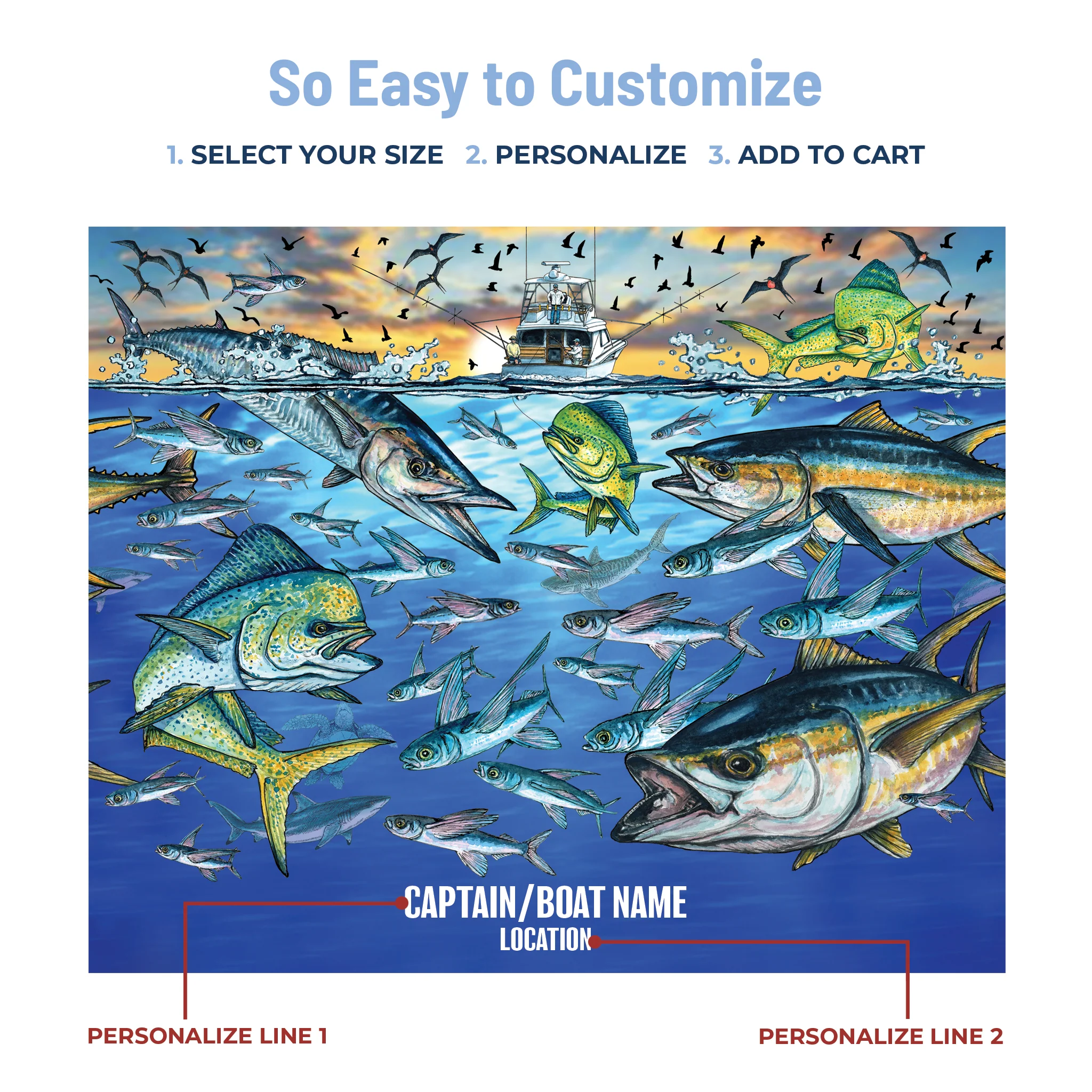 Slammin' 360 - Tuna/Wahoo Stainless Steel Drinkware - Image 6