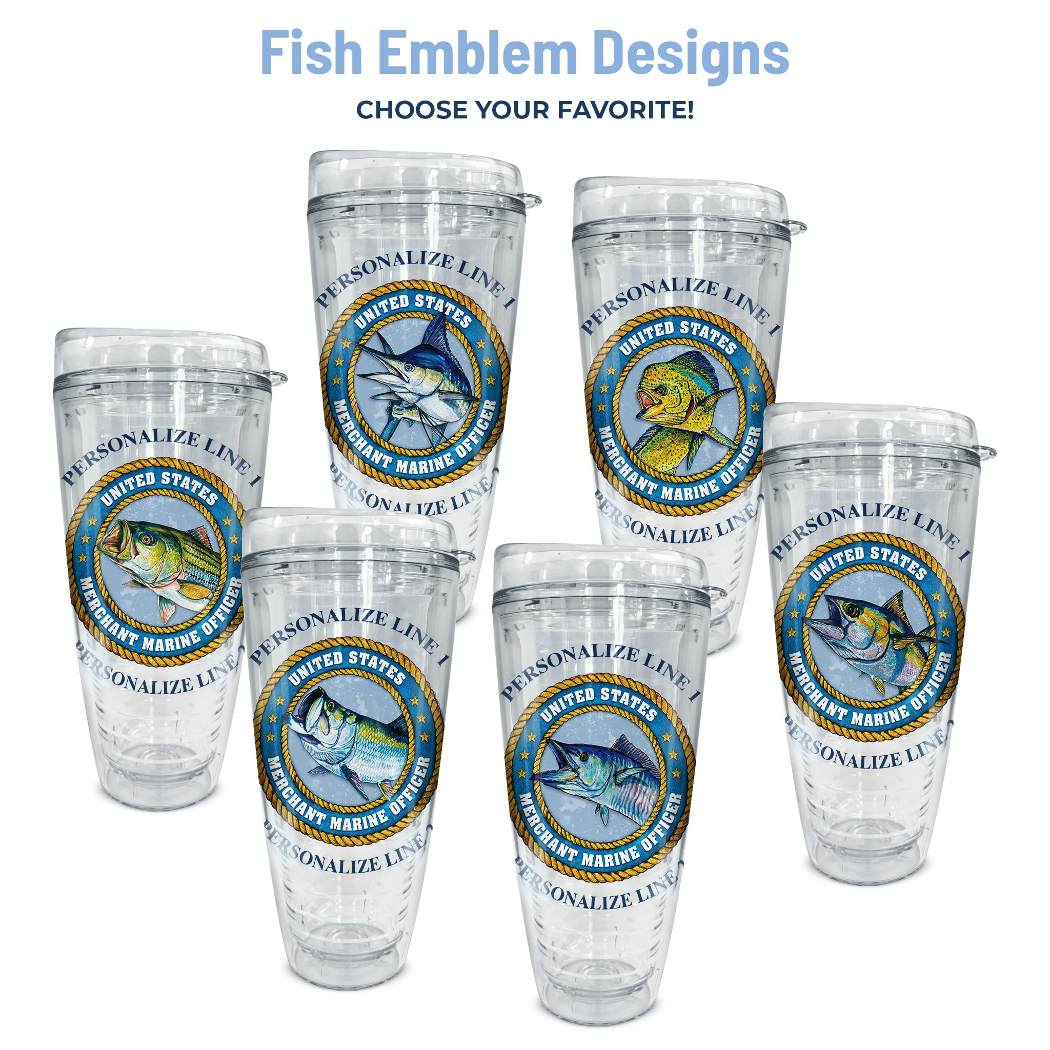 United States Merchant Marine Officer Insulated Tumbler - Image 5