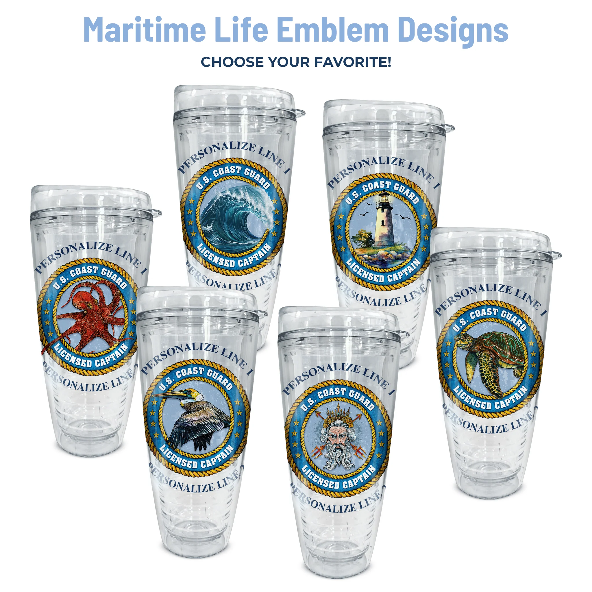 U.S. Coast Guard Licensed Captain Insulated Tumbler - Image 7