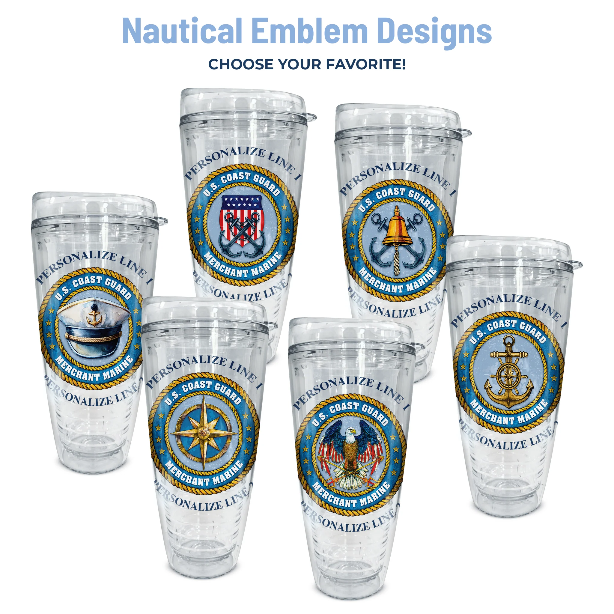 U.S. Coast Guard Merchant Marine Insulated Tumbler - Image 3